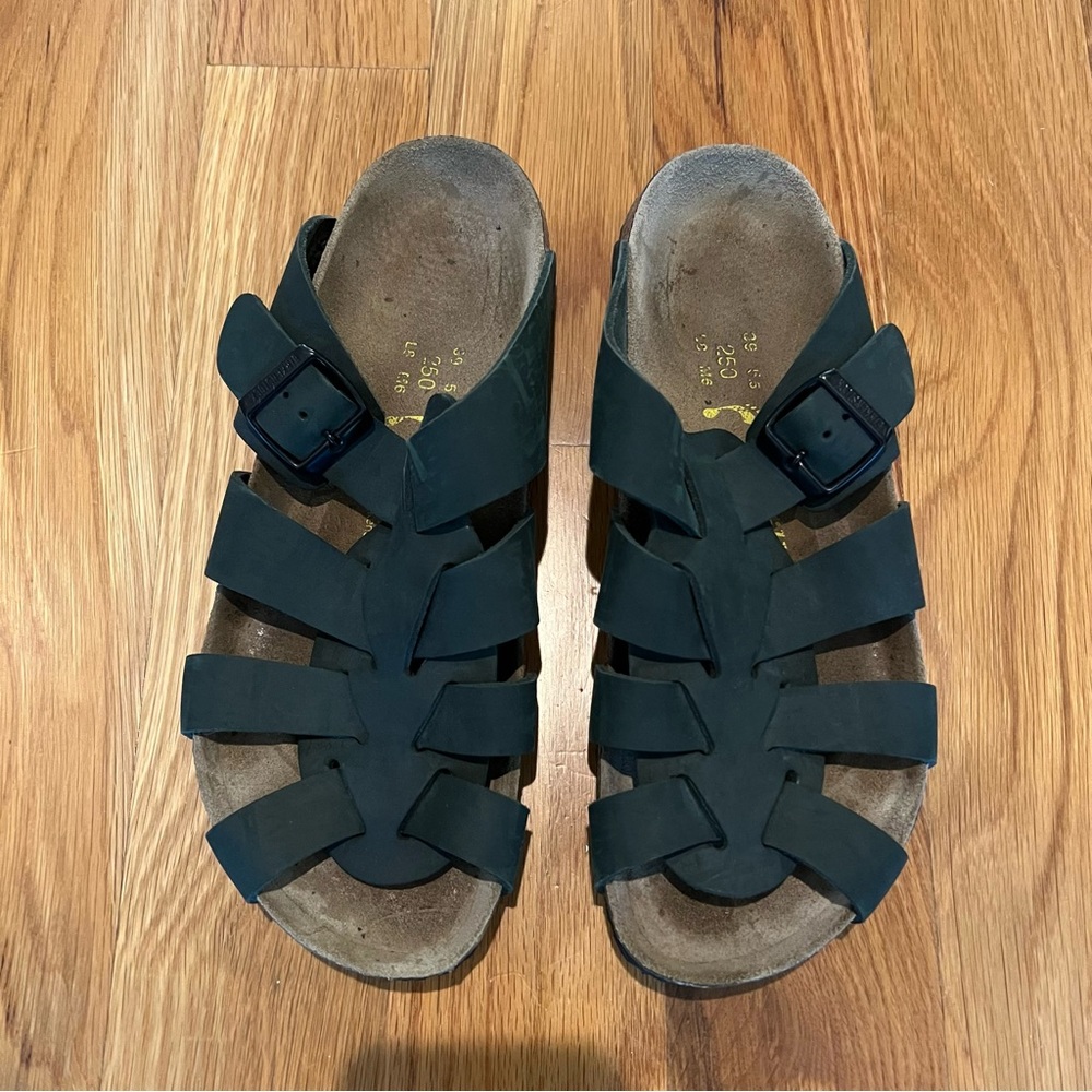 Dark Green Strappy Sandals
